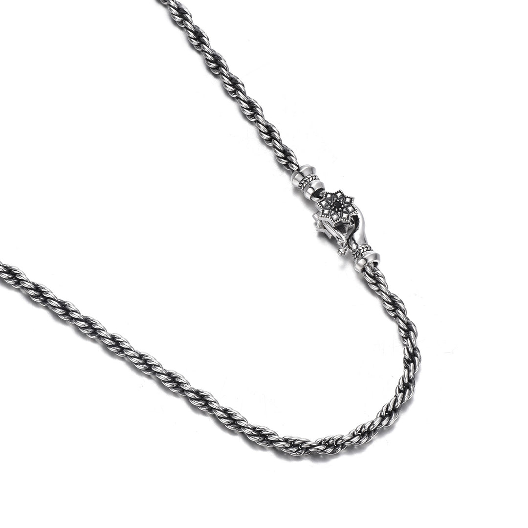 Vintage Lotus Rope 3mm Rope Chain | 925 Sterling Silver Chain