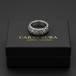 Braided Wheat Designed Solid Band Ring | 925 Sterling Silver Oxidized Ring