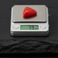 Triangular shaped 8ct Natural Red Coral (Moonga) | 925 Sterling Silver Oxidized Ring | With Certificate of Authenticity and 925 Hallmark