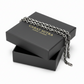 RARE PRINCE by CARAT SUTRA | Matt Finish, 6mm Wide Oxidised Elongated link Chain | 925 Sterling Silver Chain | With Certificate of Authenticity and 925 Hallmark