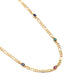 Natural Navratna 6mm Wide Solid Figaro-Cuban Link Chain |925 Sterling Silver Chain | With Certificate of Authenticity and 925 Hallmark - caratsutra