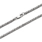 Solid 2.5mm Byzantine Link Chain | 925 Sterling Silver Chain | With Certificate of Authenticity and 925 Hallmark - caratsutra