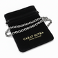 RARE PRINCE by CARAT SUTRA | Matt Finish, 6mm Wide Oxidised Elongated link Chain | 925 Sterling Silver Chain | With Certificate of Authenticity and 925 Hallmark