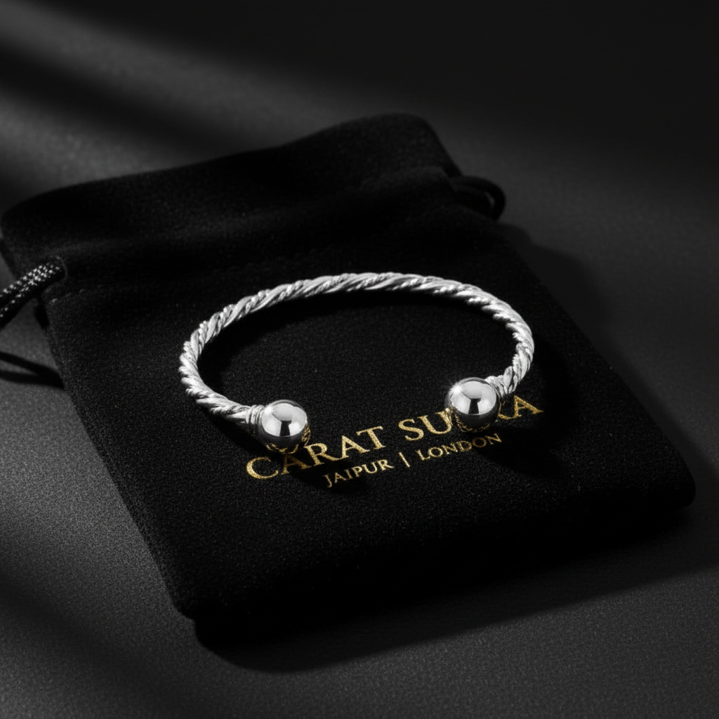 Ball Rope Bangle| Adjustable Modern Style Bangle/kadaa/Handcuff | 925 Sterling Silver