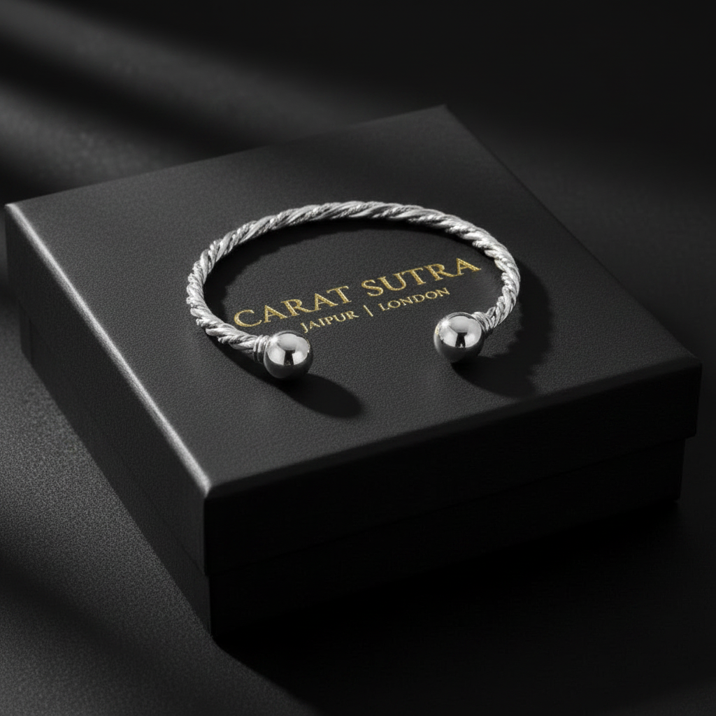 Ball Rope Bangle| Adjustable Modern Style Bangle/kadaa/Handcuff | 925 Sterling Silver