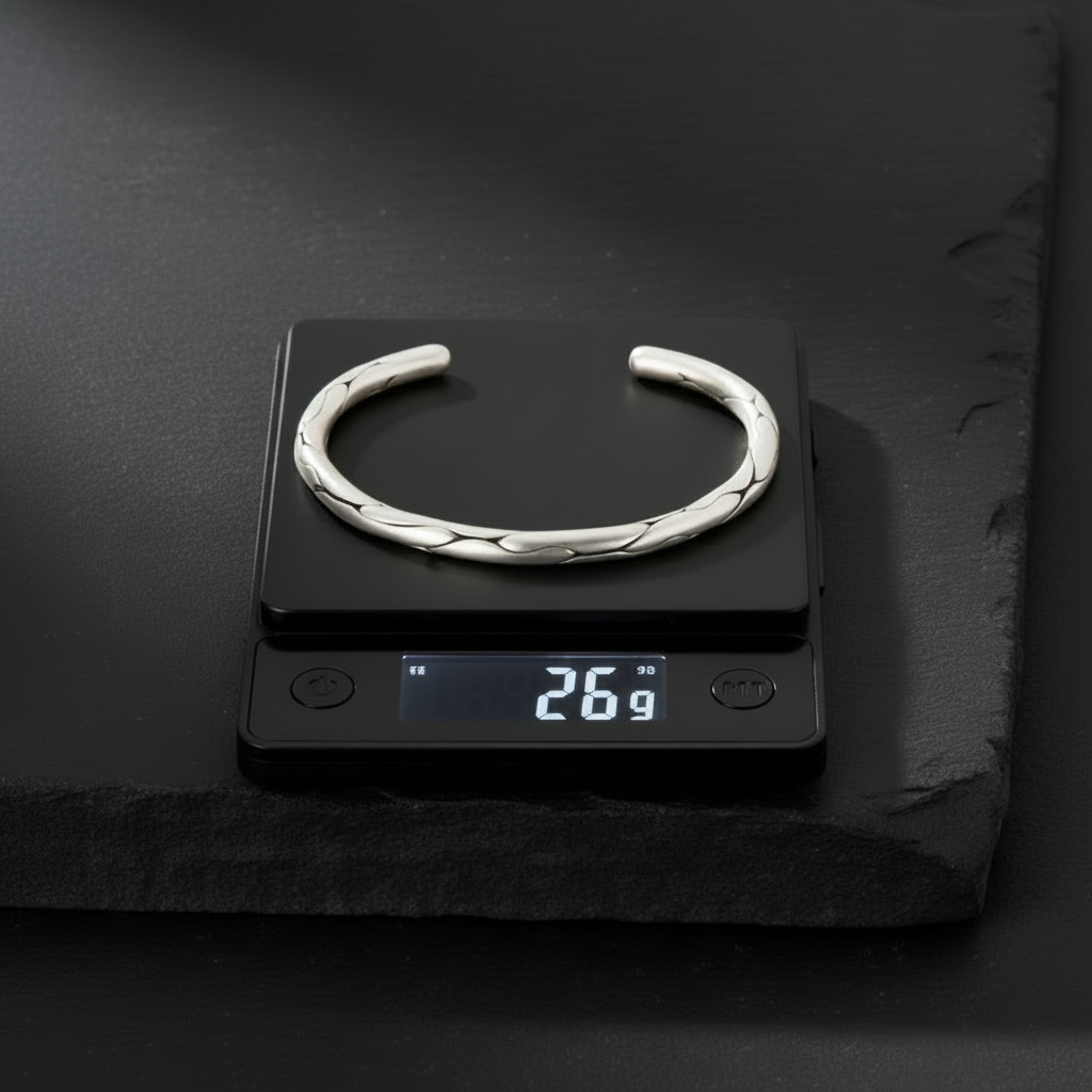 Infinity bangle | Matt / Shiny Finish Adjustable Cuff Style Bangle / kadaa | 925 Sterling Silver