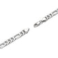 7mm Figaro Chain Bracelet | 925 Sterling Silver Bracelet | With Certificate of Authenticity and 925 Hallmark
