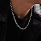 RARE PRINCE by CARAT SUTRA | Matt Finish, 6mm Wide Oxidised Elongated link Chain | 925 Sterling Silver Chain | With Certificate of Authenticity and 925 Hallmark
