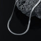 Minimalist Flat 5mm Snake Chain | 925 Sterling Silver Chain | With Certificate of Authenticity and 925 Hallmark - caratsutra