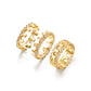 22k Gold Plated Classic Armour Interchangeable Silver Band | 925 Sterling Silver Ring, studded with Swarovski stones