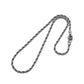 Vintage Lotus Rope 3mm Rope Chain | 925 Sterling Silver Chain
