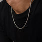 Solid 2.5mm Byzantine Link Chain | 925 Sterling Silver Chain | With Certificate of Authenticity and 925 Hallmark - caratsutra