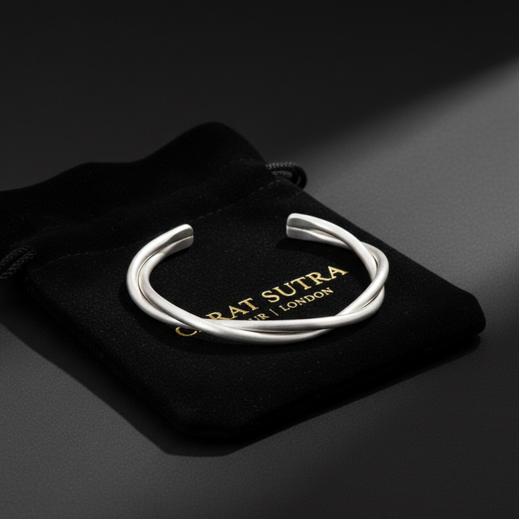 Twisted Rope Bangle| Adjustable Modern Style Bangle/kadaa/Handcuff | 925 Sterling Silver