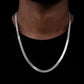 Minimalist Flat 5mm Snake Chain | 925 Sterling Silver Chain | With Certificate of Authenticity and 925 Hallmark - caratsutra