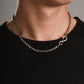 RARE PRINCE by CARAT SUTRA | 3mm wide vintage Dragon Infinity link chain, Oxidised Finish | 925 Sterling Silver Chain | With Certificate of Authenticity and 925 Hallmark - caratsutra