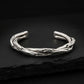 Double Infinity Bangle| Adjustable Modern Style Bangle/kadaa/Handcuff | 925 Sterling Silver