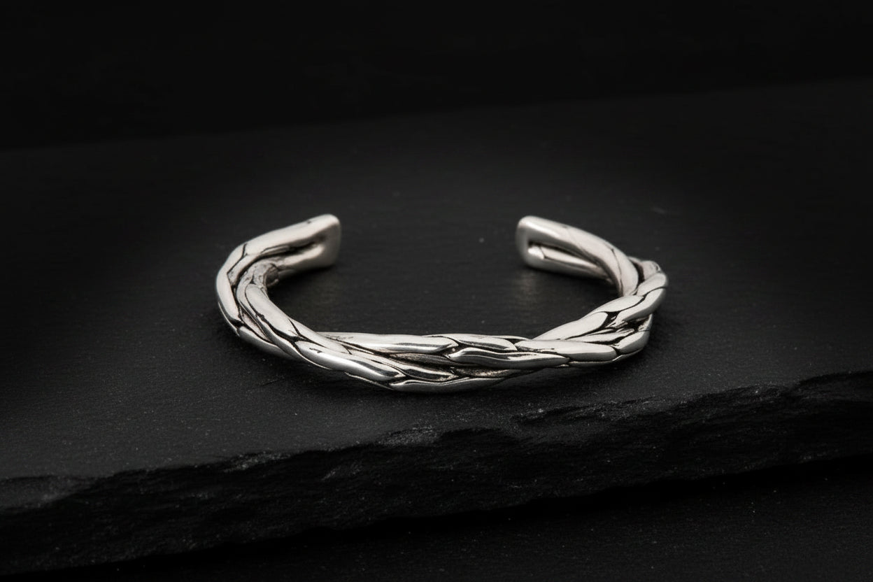 Double Infinity Bangle| Adjustable Modern Style Bangle/kadaa/Handcuff | 925 Sterling Silver