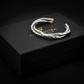 Double Infinity Bangle| Adjustable Modern Style Bangle/kadaa/Handcuff | 925 Sterling Silver