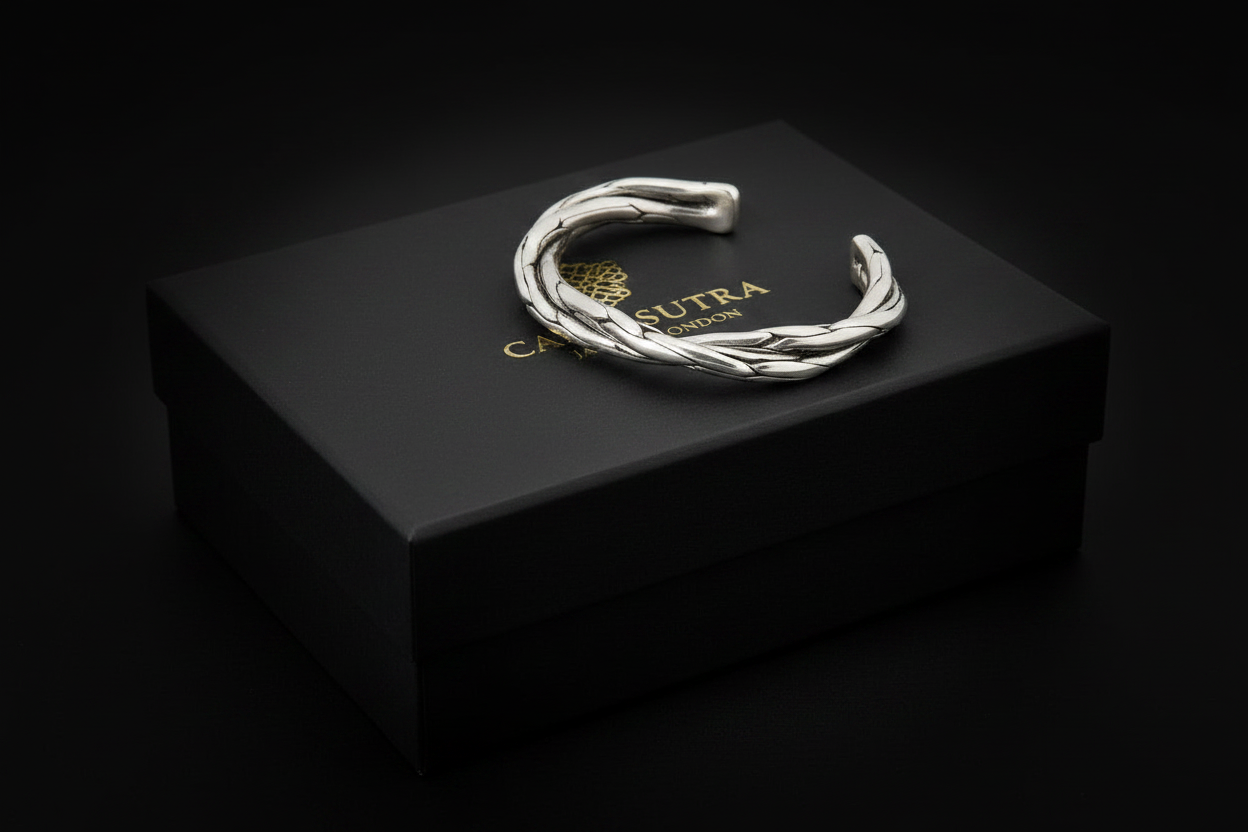Double Infinity Bangle| Adjustable Modern Style Bangle/kadaa/Handcuff | 925 Sterling Silver