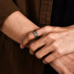 Minimalist Feather Style Band Ring | Oxidized Sterling Silver 925 Ring