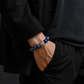 Vintage Oxidized Tiger Face Lapis Lazuli Beads Bracelet | 925 Sterling Silver (Copy)