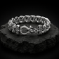 RARE PRINCE by CARAT SUTRA | Unique Designed Skull Bracelet for Men | Biker Bracelet for Men | 925 Sterling Silver Bracelet | Men's Jewelry | With Certificate of Authenticity and 925 Hallmark - caratsutra