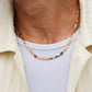 Natural Navratna 6mm Wide Solid Figaro-Cuban Link Chain |925 Sterling Silver Chain | With Certificate of Authenticity and 925 Hallmark - caratsutra