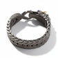 RARE PRINCE by CARAT SUTRA |  Naga Oxidized Dragon Bracelet with Blue Eyes in Gun Metal Finish | 925 Sterling Silver Oxidized Bracelet | Unisex Jewelry | With Certificate of Authenticity and 925 Hallmark