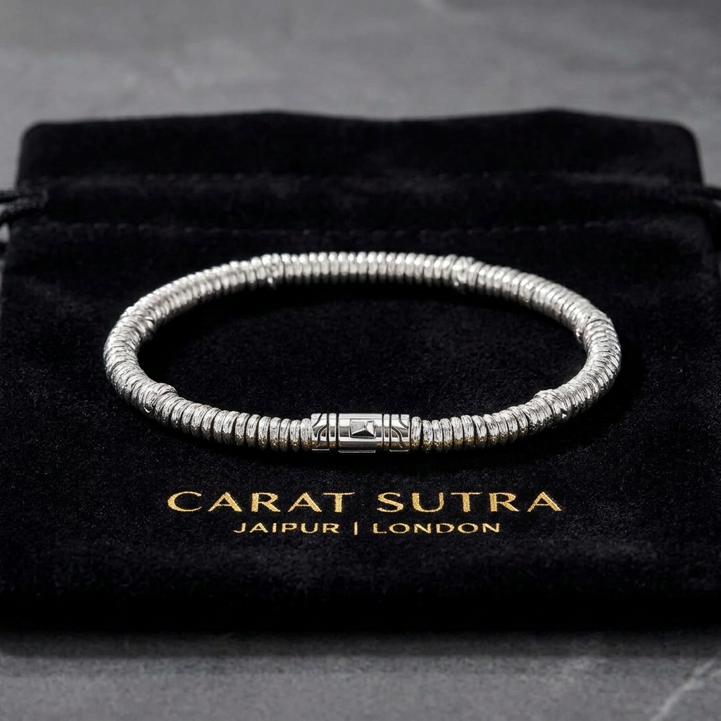 4mm Heishi Ring Bracelet | 925 Sterling Silver with Hallmark