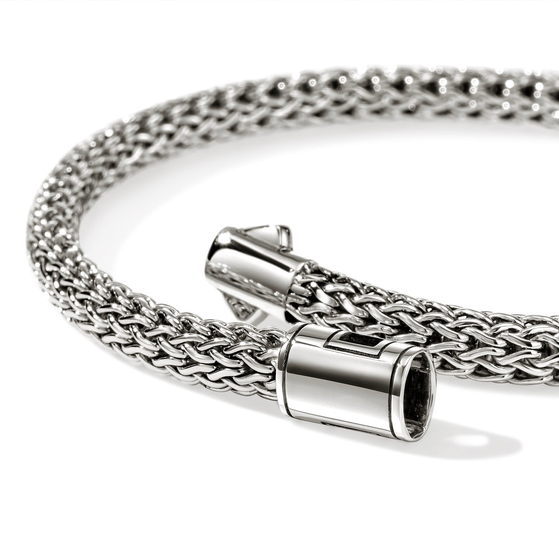 8mm Classic Handwoven Chain Bracelet for Men | 925 Sterling Silver with Hallmark