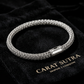 8mm Classic Handwoven Chain Bracelet for Men | 925 Sterling Silver with Hallmark
