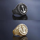 RARE PRINCE by CARAT SUTRA | Exclusive Signet Style Sailor's Anchor Ring, Sterling Silver 925 Ring | Jewellery for Men| With Certificate of Authenticity and 925 Hallmark - caratsutra