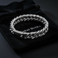 16mm wide, Solid Unique Retro 3 link Cuban High Polished Bracelet for Men | 925 Pure Silver Bracelet | With Certificate of Authenticity and 925 Hallmark - caratsutra