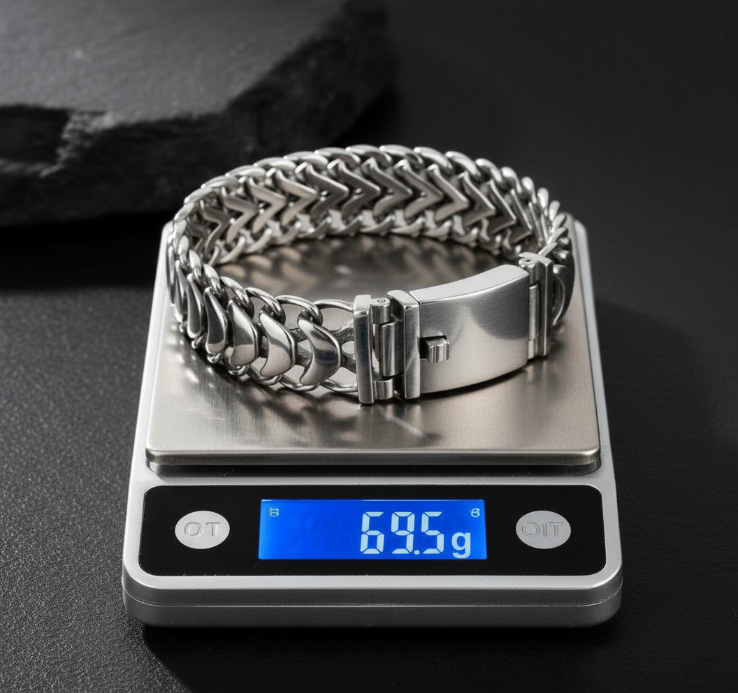 RARE PRINCE by CARAT SUTRA | Unique Link Designed High Polished Bracelet for Men | 925 Sterling Silver Bracelet | Men's Jewelry | With Certificate of Authenticity and 925 Hallmark - caratsutra