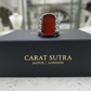 RARE PRINCE by CARAT SUTRA | Unique Turkish Gucci Style Ring with Natural Red Agate | 925 Sterling Silver Oxidized Ring | Men's Jewelry | With Certificate of Authenticity and 925 Hallmark - caratsutra