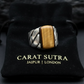 RARE PRINCE by CARAT SUTRA | Unique Turkish Braided Style Ring with Natural Tiger Eye | 925 Sterling Silver Oxidized Ring | Men's Jewelry | With Certificate of Authenticity and 925 Hallmark