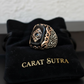 RARE PRINCE by CARAT SUTRA | Unique Turkish Style Ring with Natural Black Onyx | 925 Sterling Silver Oxidized Ring | Men's Jewelry | With Certificate of Authenticity and 925 Hallmark