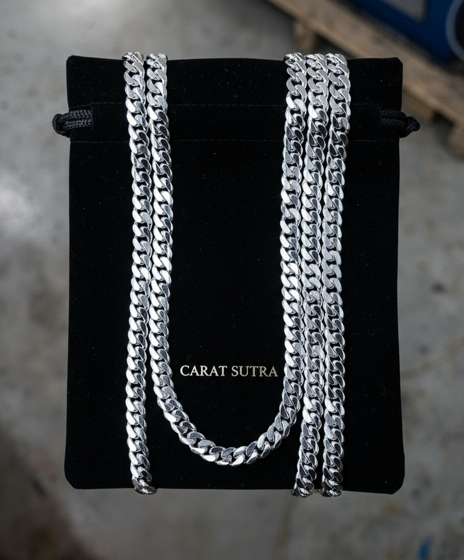 RARE PRINCE by CARAT SUTRA 14mm Wide Solid Miami Cuban Link