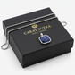 RARE PRINCE by CARAT SUTRA | Unique Designed Silver Pendant in Natural Sodalite for Men, 925 Sterling Silver Pendant | Men's Jewelry | With Certificate of Authenticity and 925 Hallmark - caratsutra
