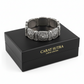 18mm wide, Unique Designed Byzantine Style Bracelet for Men | Pure 925 Sterling Silver Oxidized Bracelet | Men's Jewelry | With Certificate of Authenticity and 925 Hallmark - caratsutra