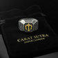 RARE PRINCE by CARAT SUTRA | Exclusive Trishul Symbol Signet Style Ring for Men, Oxidized Sterling Silver 925 Ring | Jewellery for Men| With Certificate of Authenticity and 925 Hallmark - caratsutra
