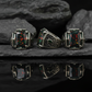 Unique Designed Turkish Style Ring with 15Ct Natural Black Fire Opal | Oxidized Ring - caratsutra