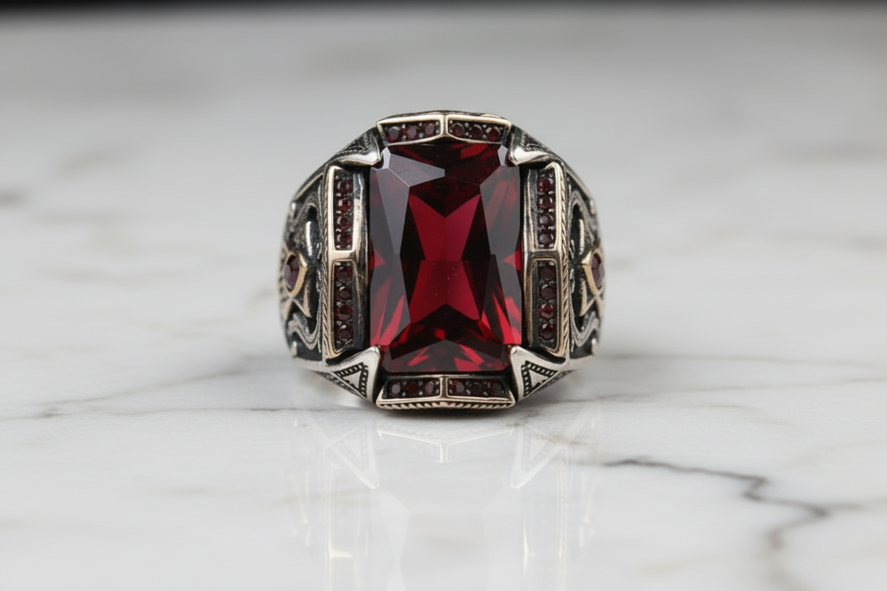 Combo for 16mm Solid Cuban Chain, Bracelet With Stones on Lock and Lion Pendant in 999 Silver white finish - caratsutra