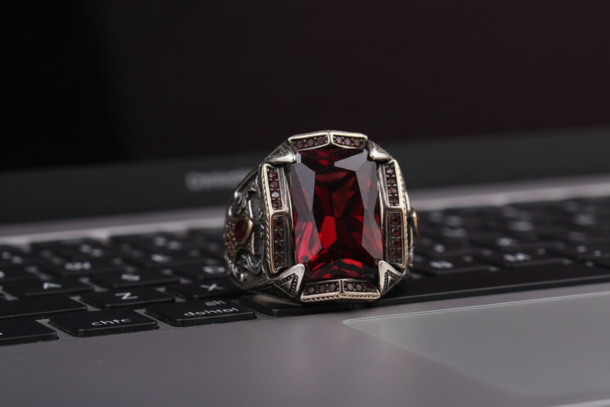 Combo for 16mm Solid Cuban Chain, Bracelet With Stones on Lock and Lion Pendant in 999 Silver white finish - caratsutra