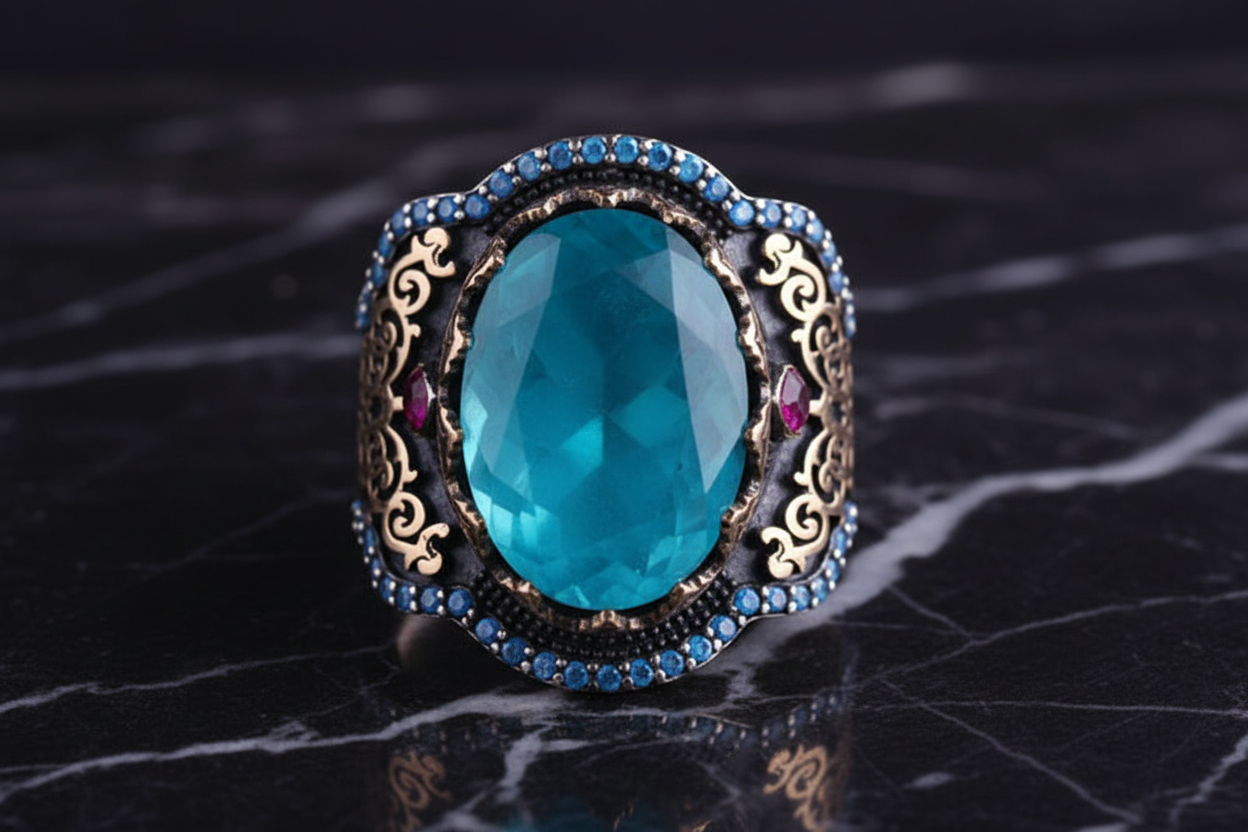 Combo for 16mm Solid Cuban Chain, Bracelet With Stones on Lock and Lion Pendant in 999 Silver white finish - caratsutra