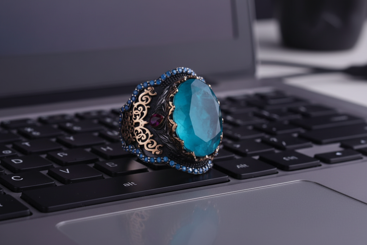 Combo for 16mm Solid Cuban Chain, Bracelet With Stones on Lock and Lion Pendant in 999 Silver white finish - caratsutra