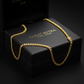 RARE PRINCE by CARAT SUTRA | Solid 8mm Miami Cuban Link Chain with Plain Lock (22K Yellow Gold Plated) | 925 Sterling Silver Chain | Men's Jewelry | With Certificate of Authenticity and 925 Hallmark - caratsutra