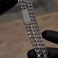 Solid 12mm Miami Cuban Link Chain with Iced Lock |  White Rhodium Plated on 925 Sterling Silver Chain with AAA+ Quality Swarovski Diamonds | With Certificate of Authenticity and 925 Hallmark