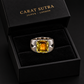 Signet Ring studded with 10ct Natural Citrine Stone | 925 Sterling Silver with Hallmark