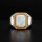 Exclusively Designed Ring with 10Ct Original Australian Opal | 925 Sterling Silver with Hallmark
